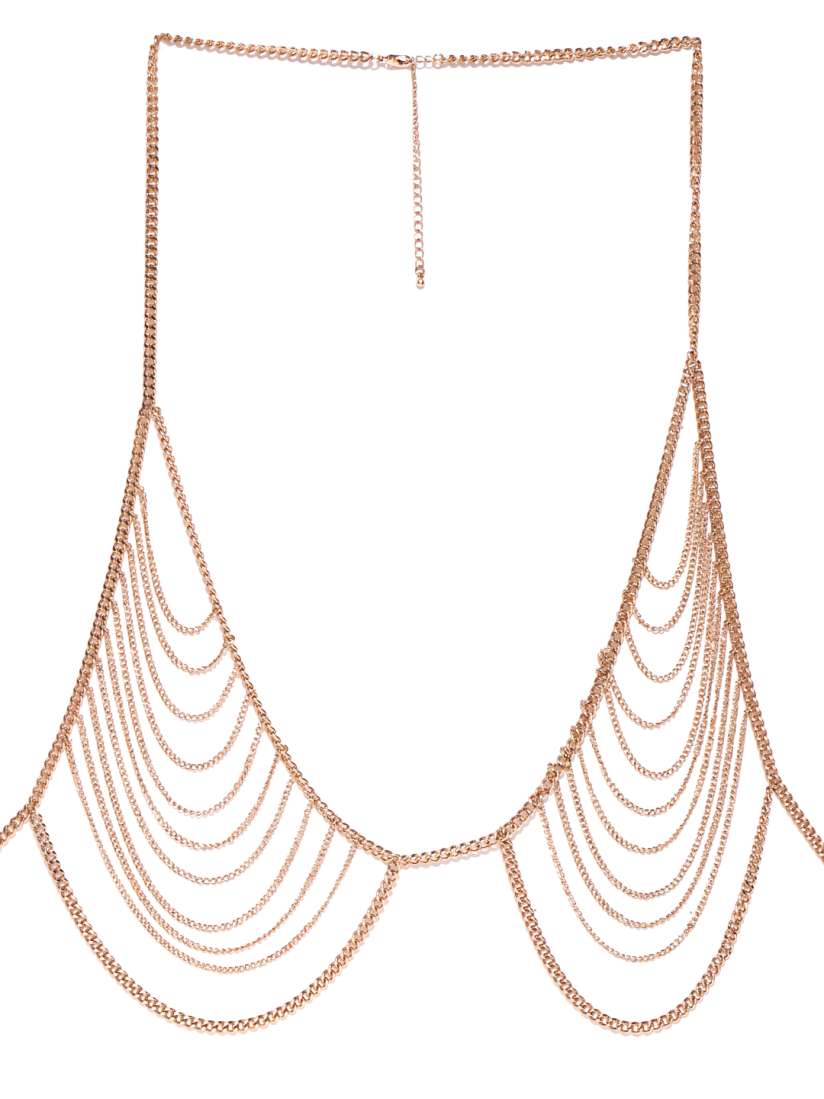 Buy FOREVER 21 Gold Toned Body Chain Necklace and Chains for Women 2099939 Myntra
