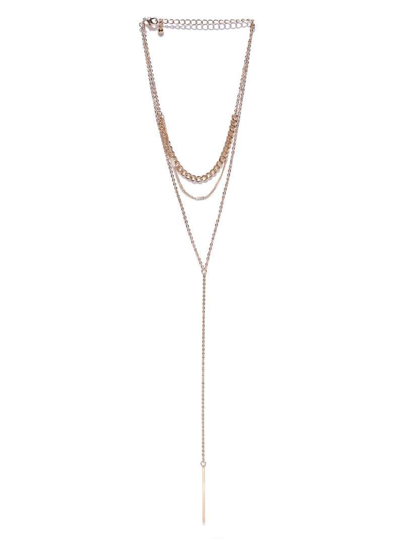 Forever 21 gold layered necklace online