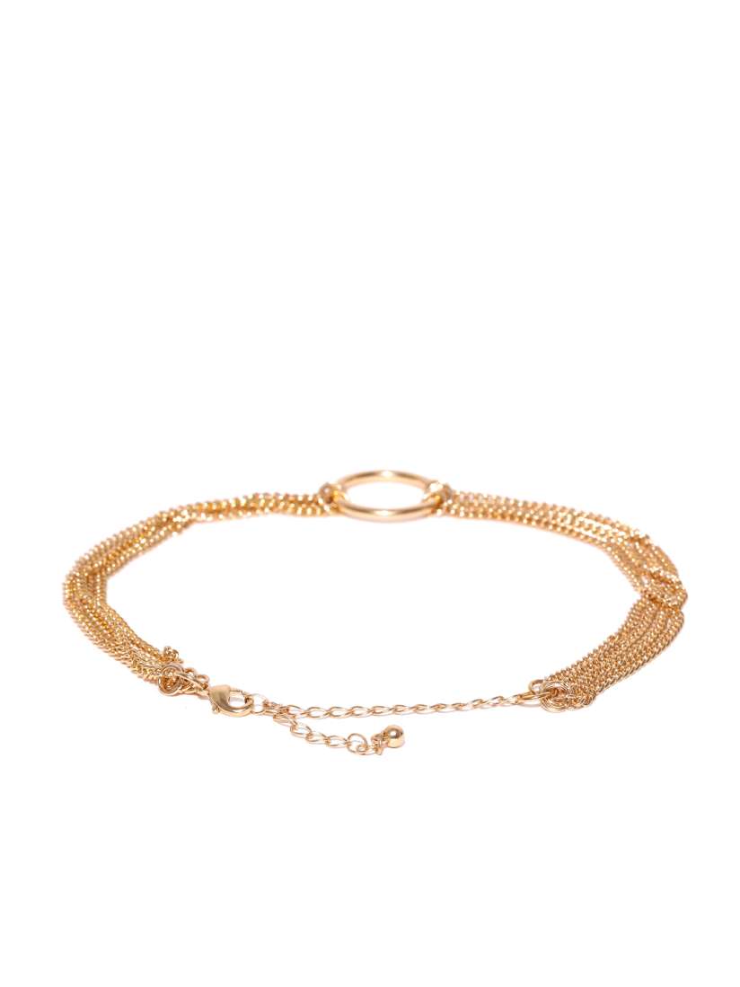 Buy FOREVER 21 Gold Toned Multistranded Choker Necklace Necklace and Chains for Women 2099996 Myntra