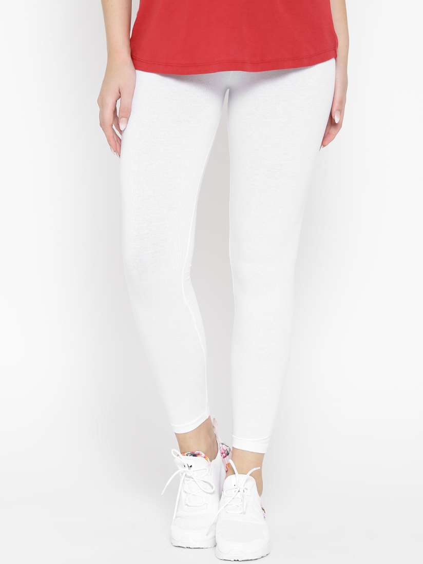 Buy FOREVER 21 White Leggings Leggings for Women 2100033 Myntra