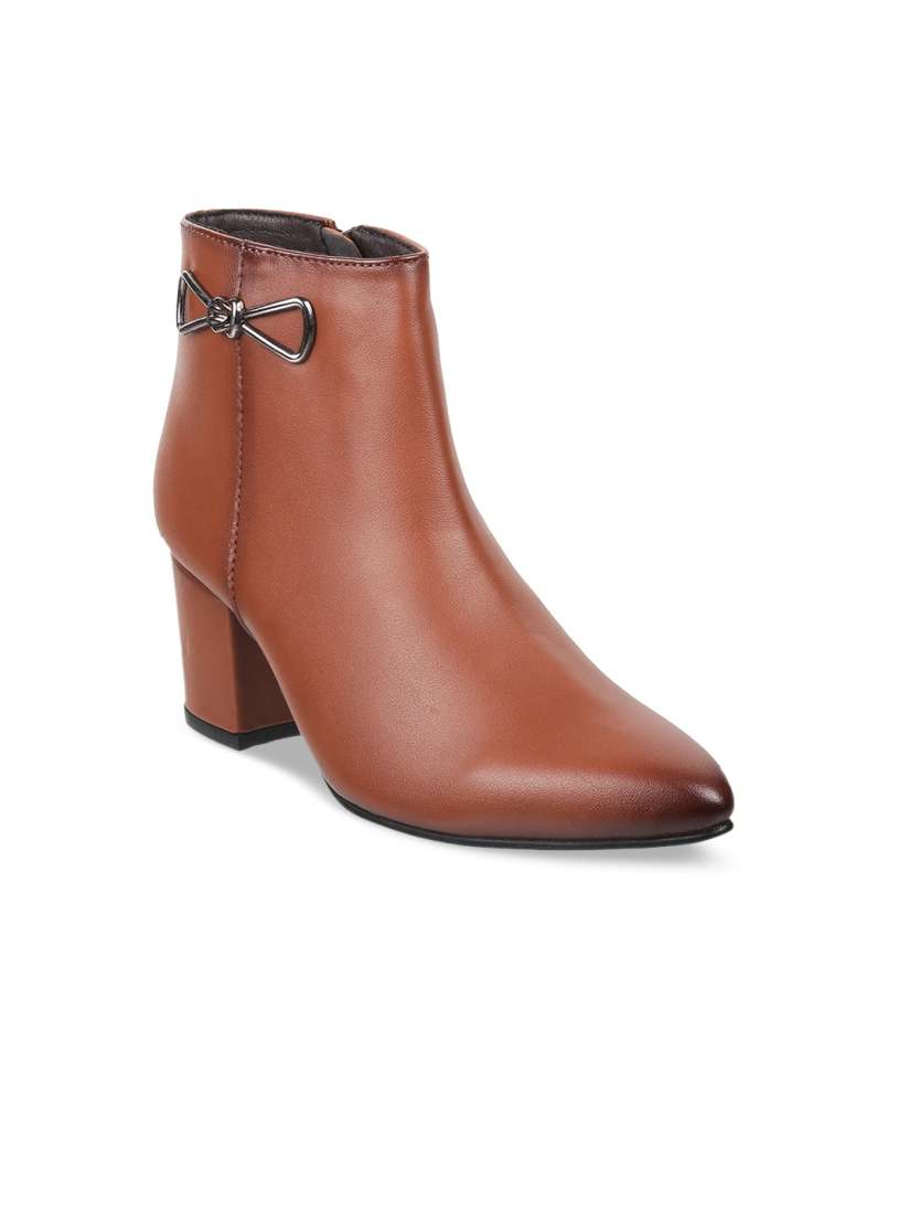 Buy Mochi Women Block Heeled Boots Boots for Women 21012598 Myntra
