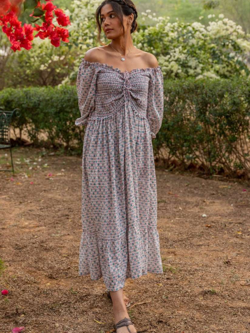 Off shoulder dress myntra top