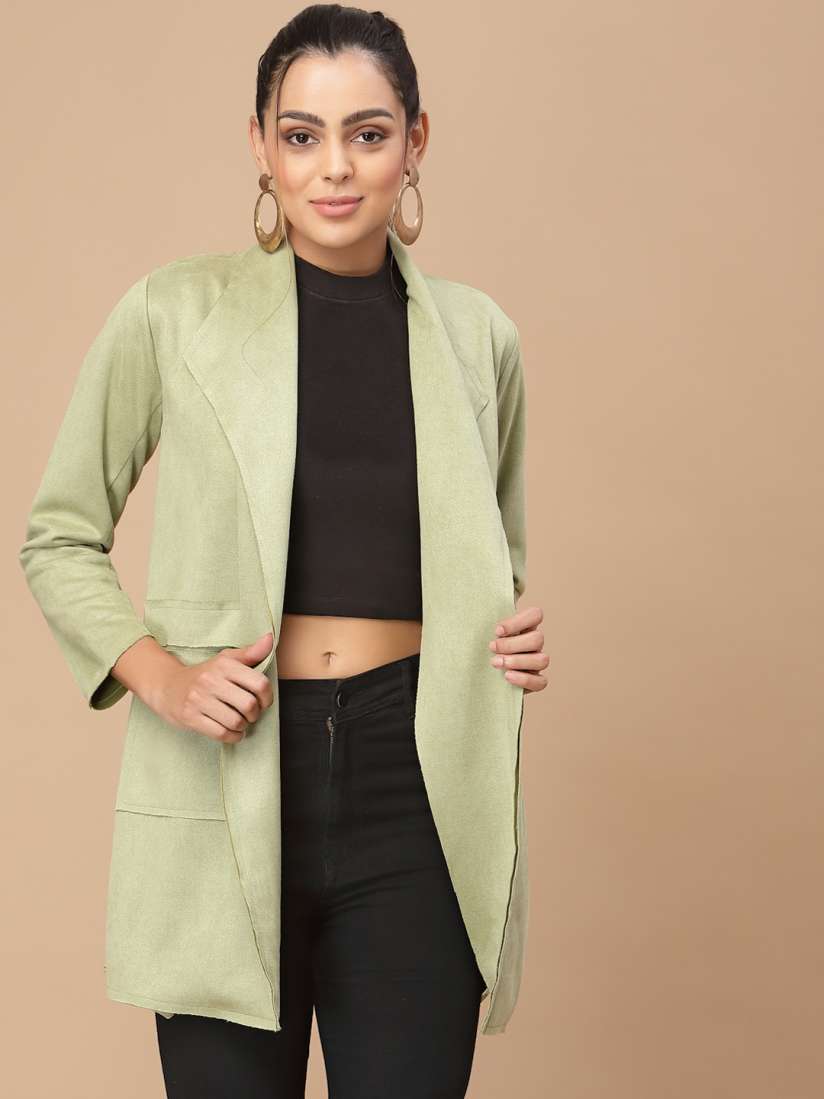 Longline open front jacket shop