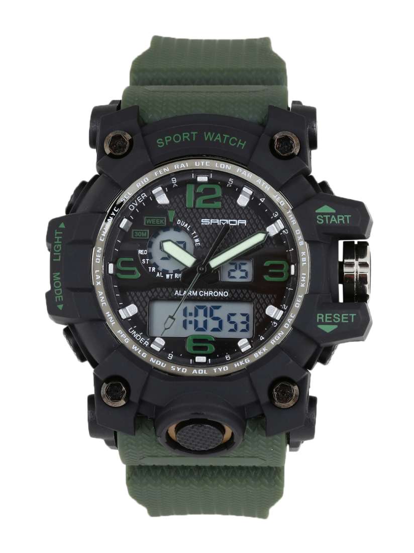 Buy SANDA Men Black Analogue and Digital Watch S742BMGRN Watches for Men 2101508 Myntra