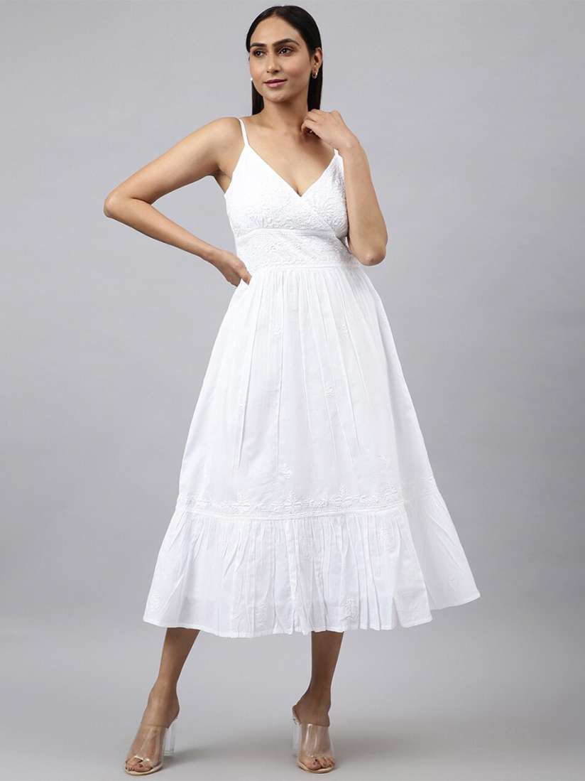 Fabindia white dress outlet