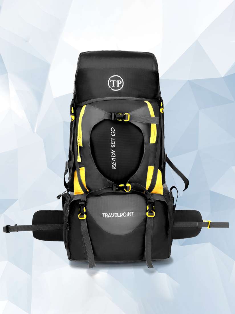 Buy TRAVEL POINT Colourblocked Trekking Waterproof Rucksack Rucksacks for Unisex 21025454 Myntra