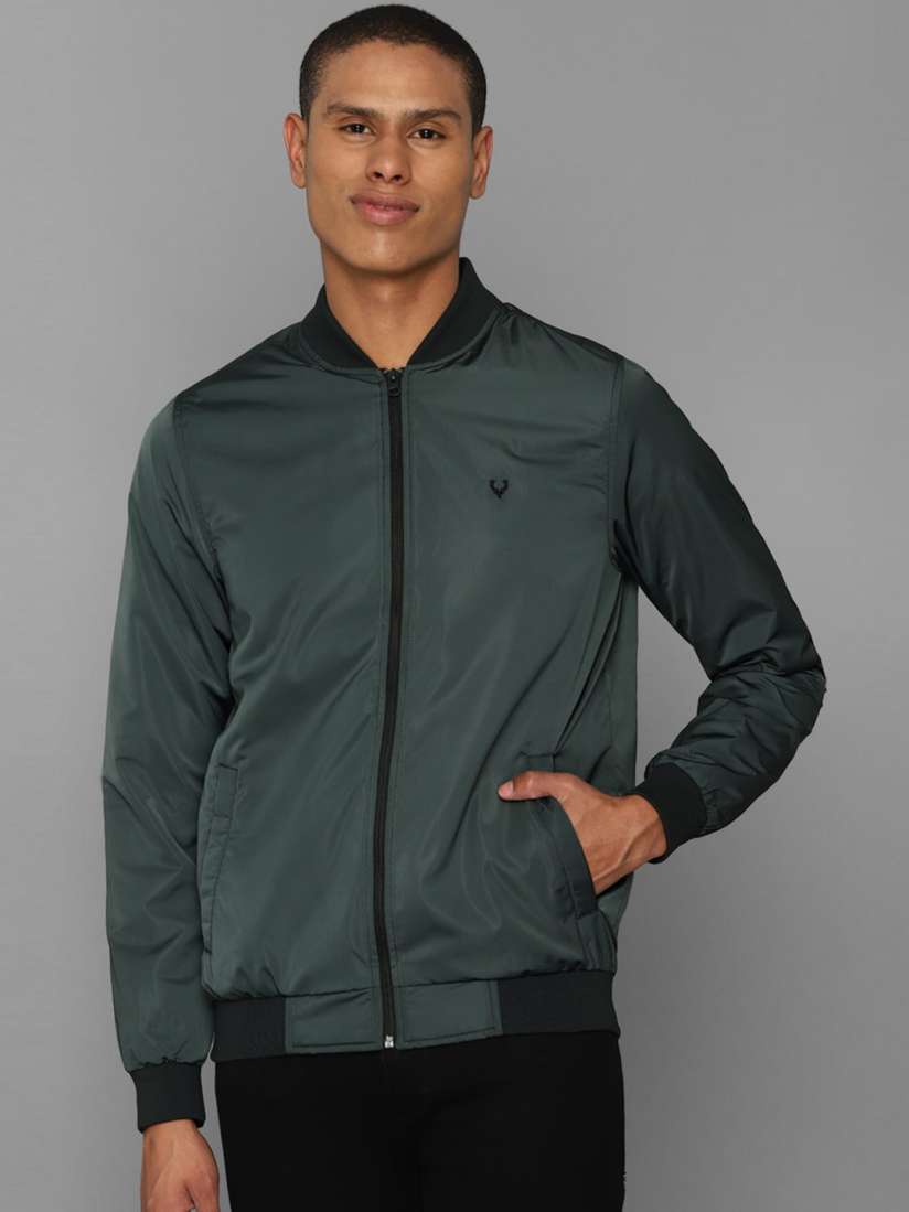 Allen solly green jacket online