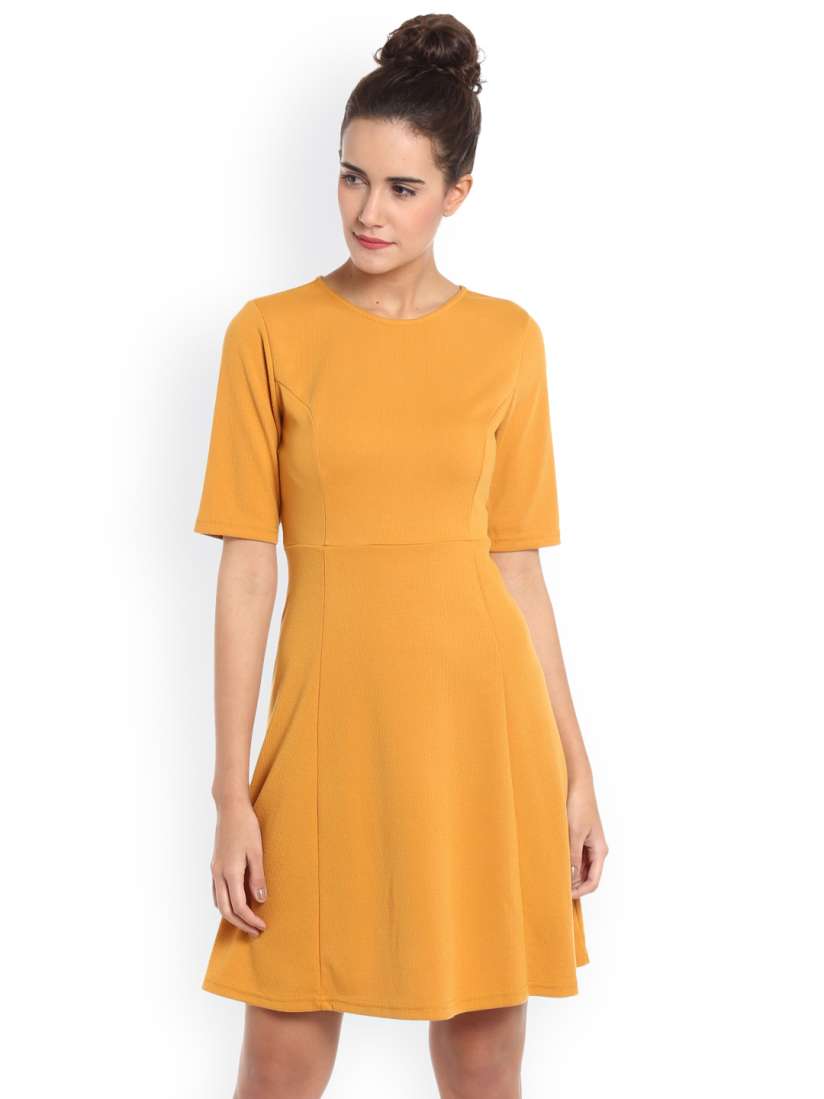 Vero moda mustard dress online
