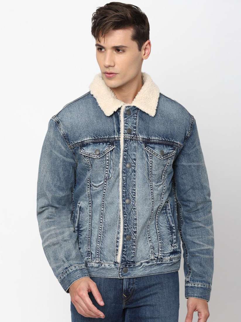Buy AMERICAN EAGLE OUTFITTERS Men Washed Denim Jacket Jackets for Men 21035590 Myntra