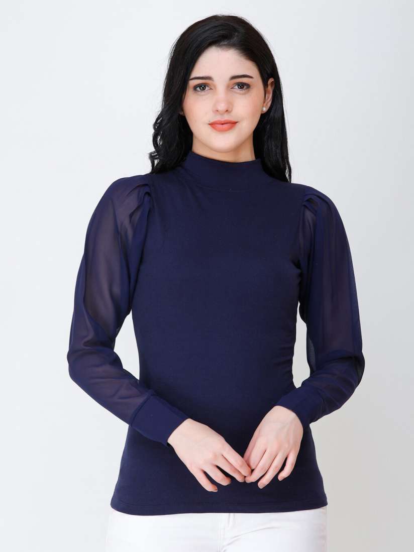 Buy Cation High Neck Top Tops for Women 21036650 Myntra