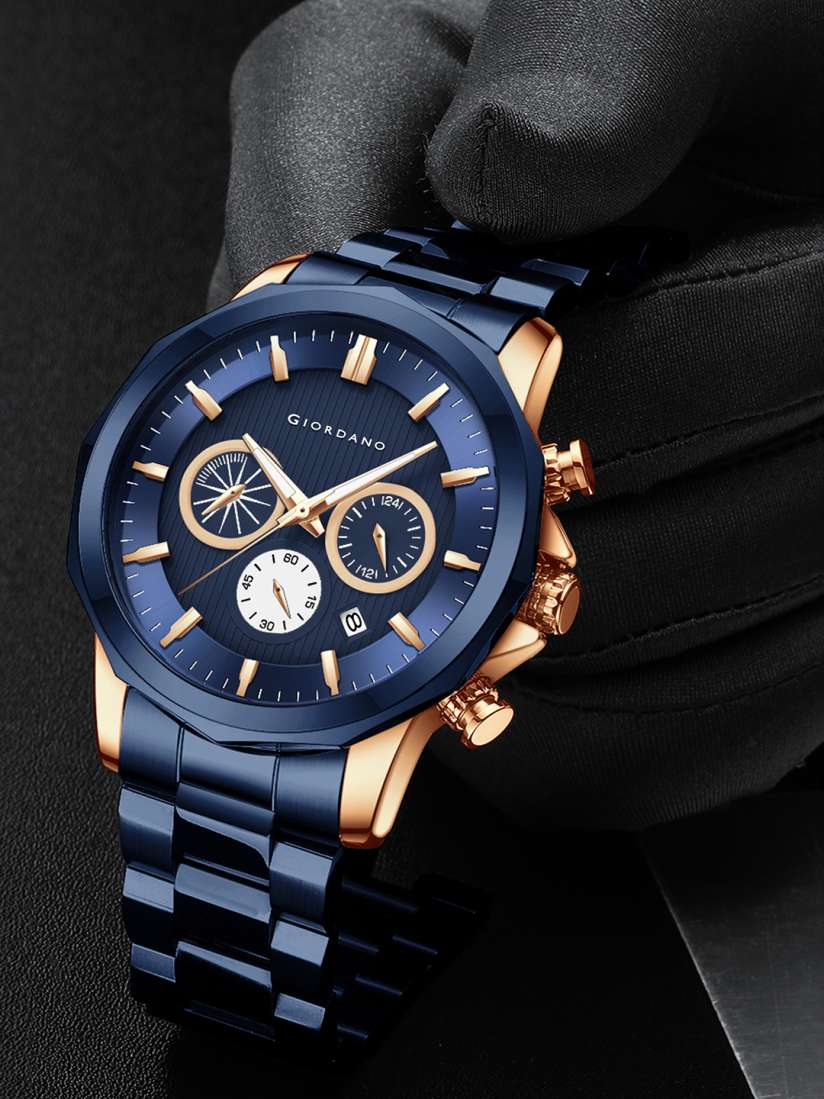 Giordano blue dial watches discount