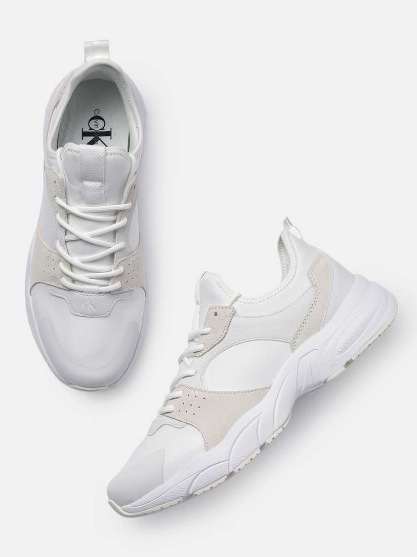 Calvin klein silver sneakers