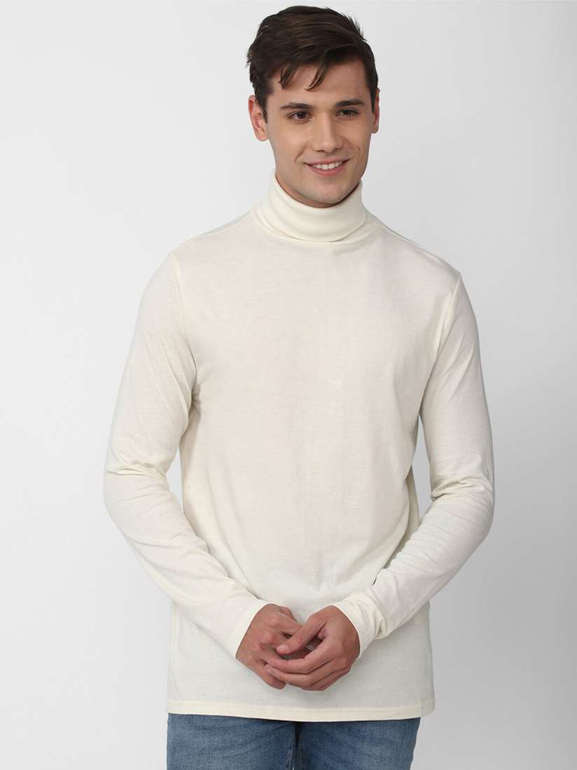 Mens Tshirt White Woolen T Shirt FOREVER 21 Men White Cotton
