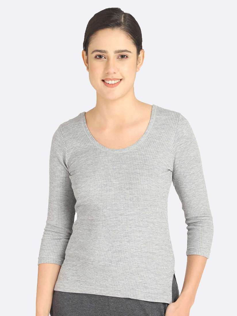 Womens cotton thermal tops top