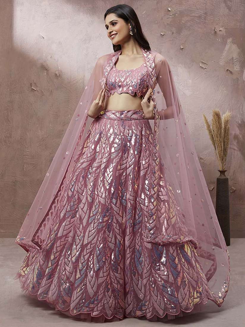 Buy panchhi Embellished Sequinned Semi Stitched Lehenga Unstitched Blouse With Dupatta Lehenga Choli for Women 21055054 Myntra