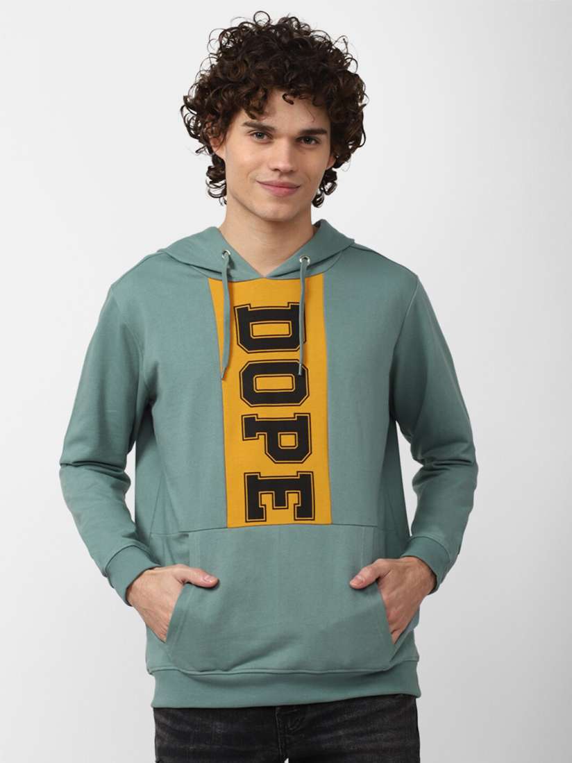 Buy FOREVER 21 Men Printed Hooded Sweatshirt Sweatshirts for Men 21055584 Myntra