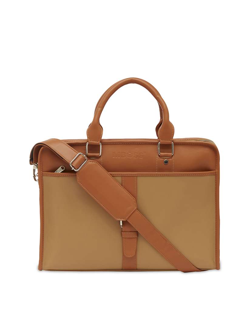 Buy MBOSS Unisex Brown Orange Laptop Bag Laptop Bag for Unisex 2105901 Myntra