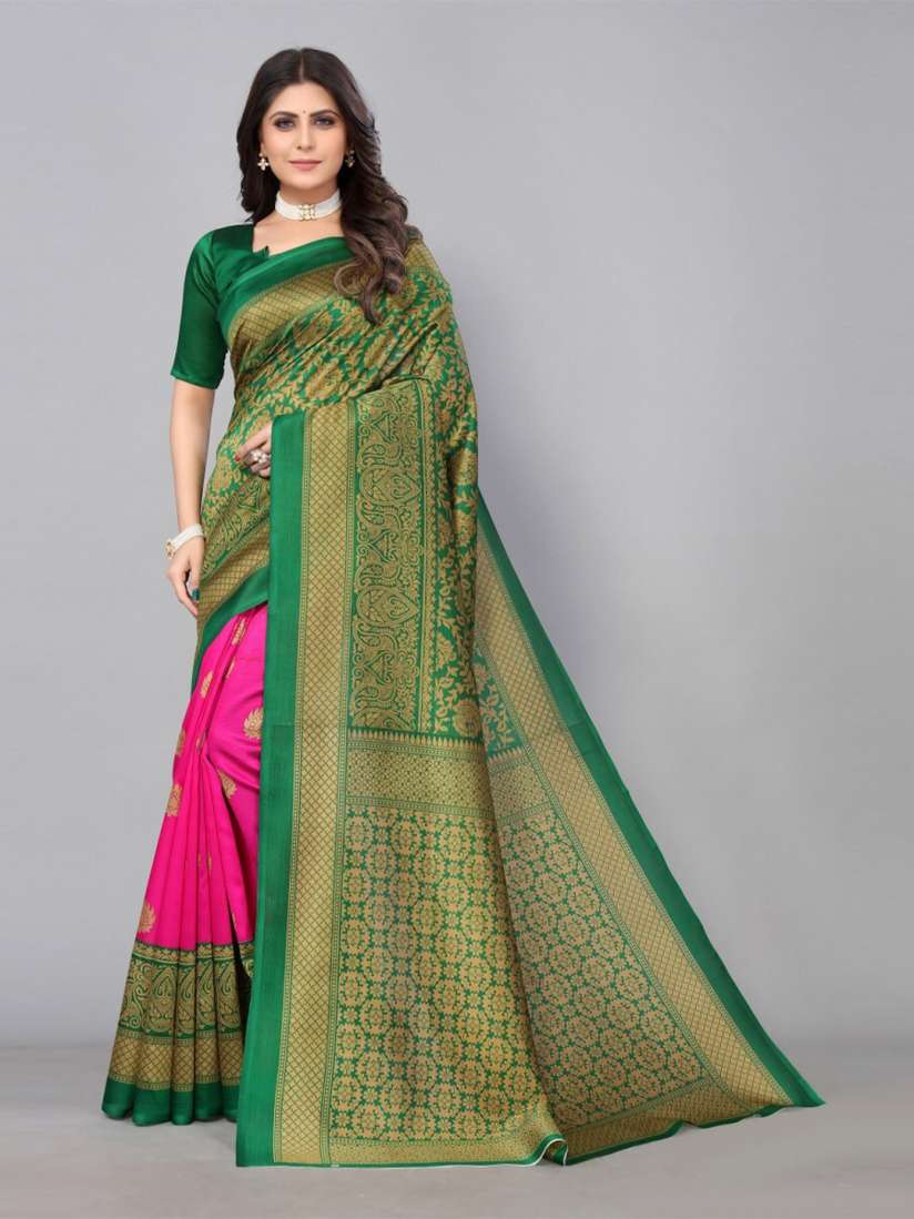 Myntra art silk sarees clearance