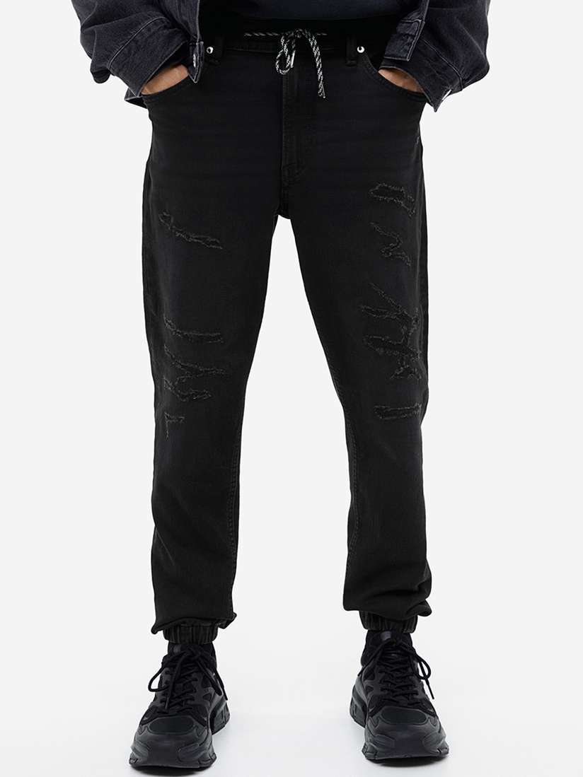 Buy H&M Men Hybrid Regular Tapered Joggers Trousers for Men