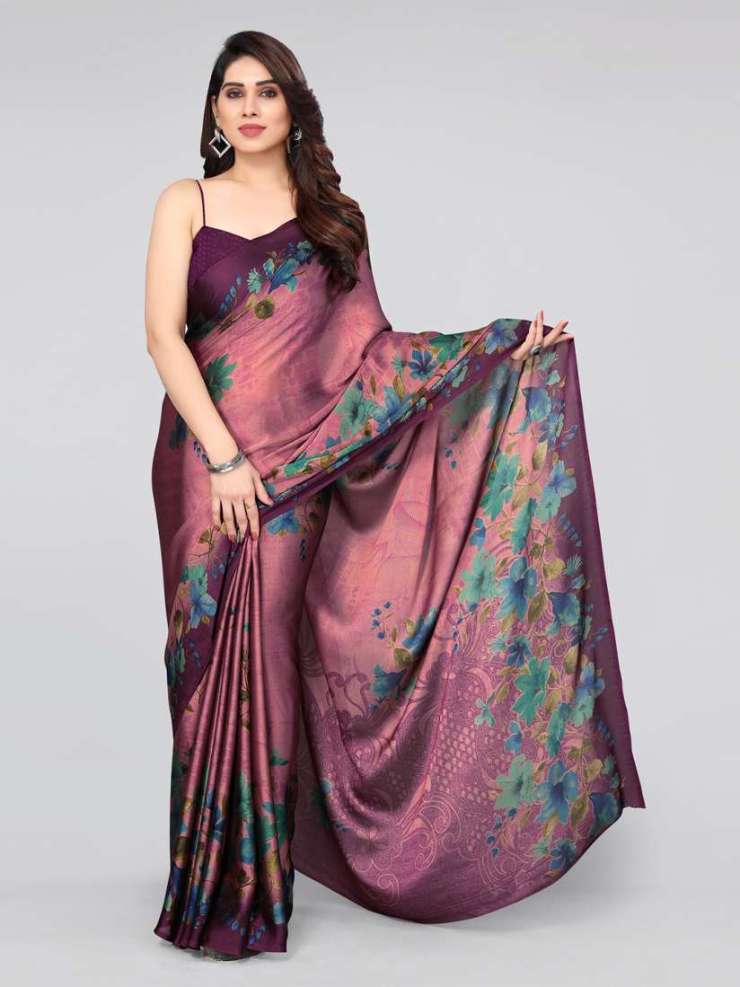 Myntra floral saree deals