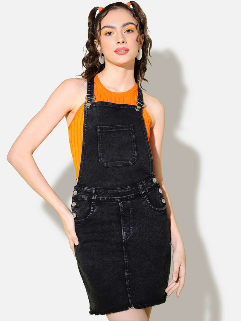 Jeans dungaree skirt top