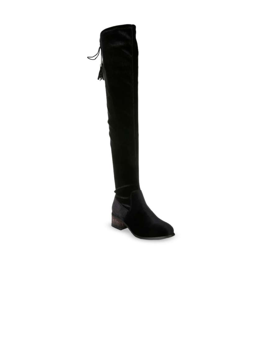 Knee length boots myntra deals