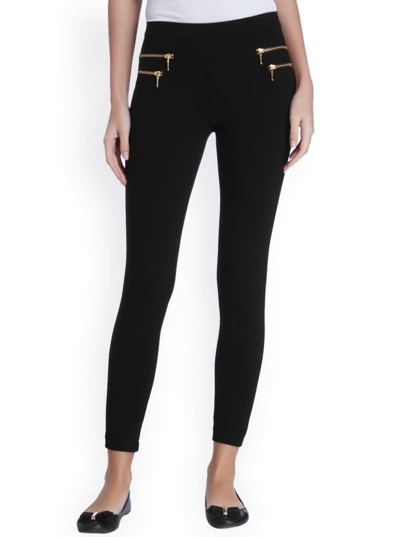 Buy ONLY Black Treggings Jeggings for Women 2108636 Myntra