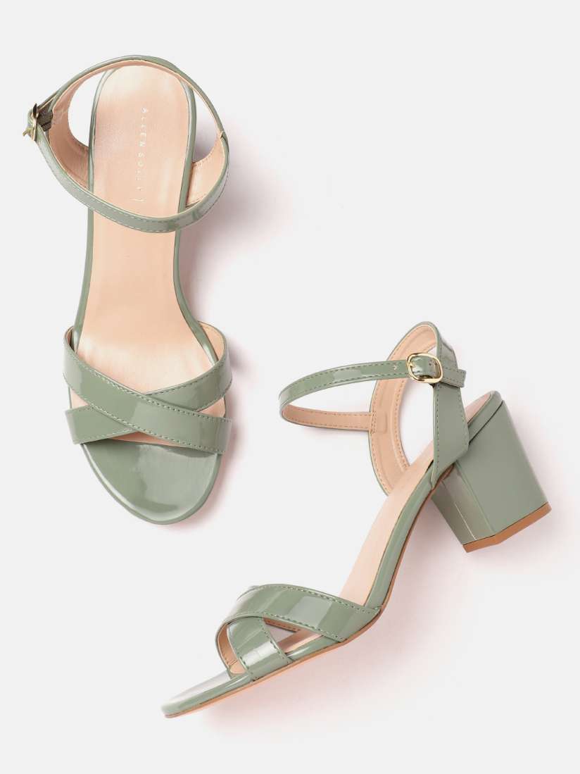 Buy Allen Solly Cross Straps Block Heels Heels for Women 21107730 Myntra