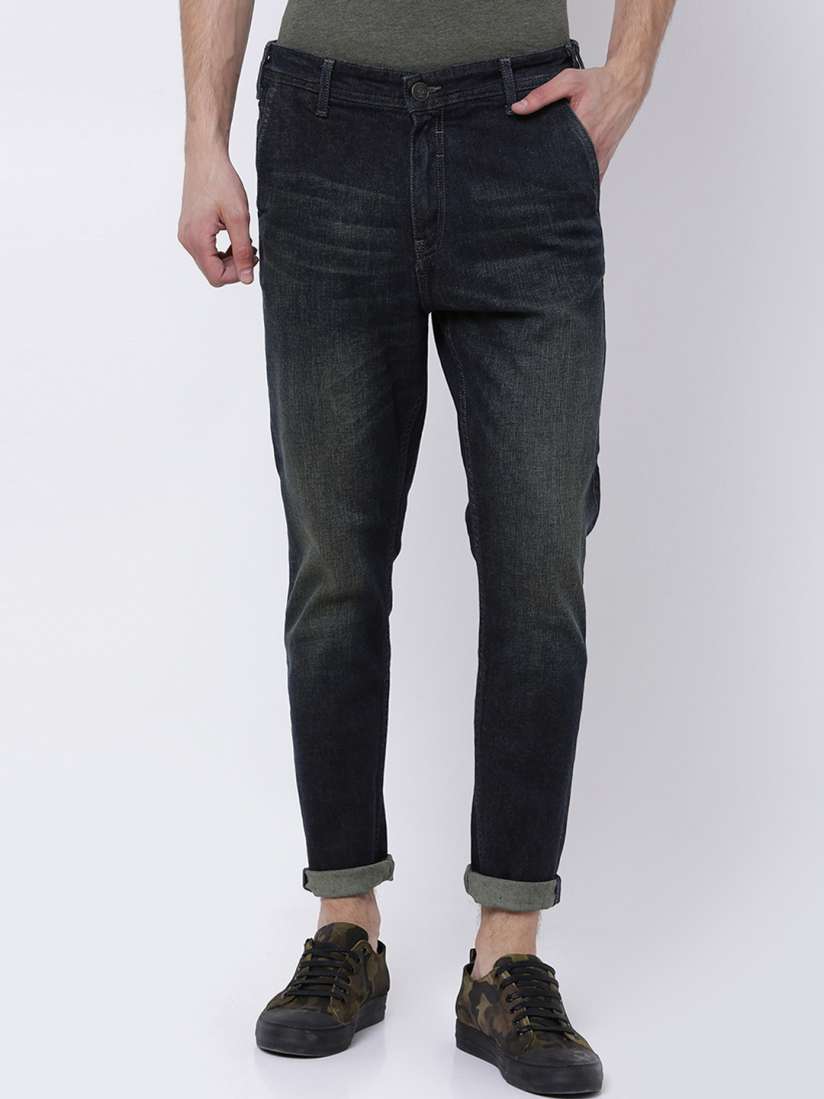 Buy LOCOMOTIVE Men Grey Tapered Fit Mid Rise Clean Look Jeans Jeans for Men 2111066 Myntra