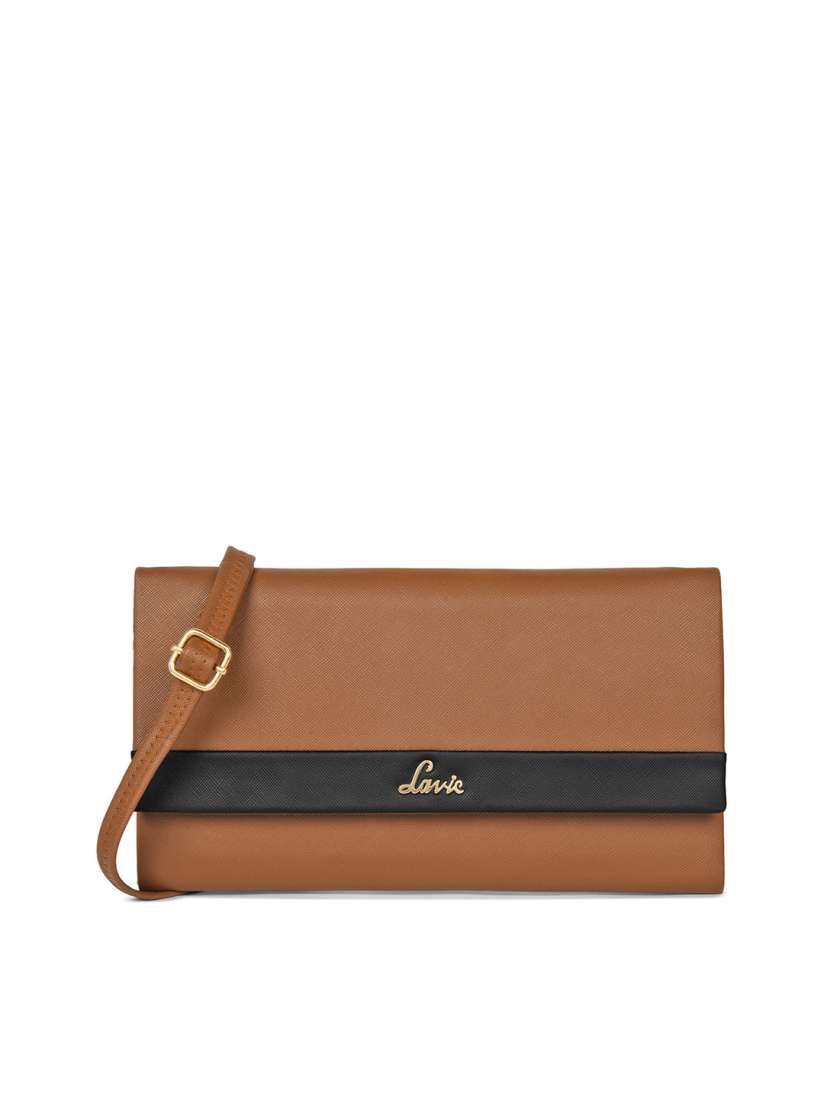 Buy Lavie Brown Colourblocked Envelope Clutch Clutches for Women 21112106 Myntra