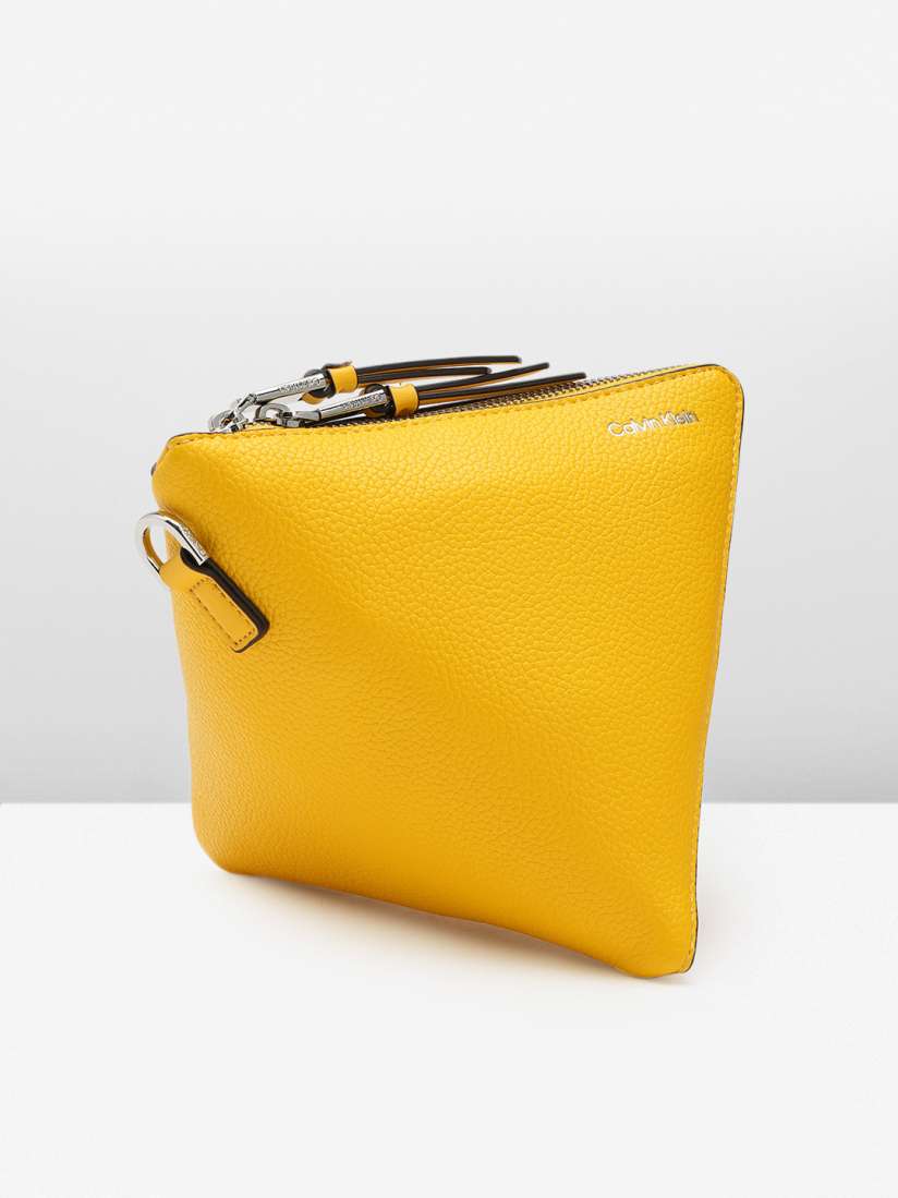 Coach yellow sling bag top