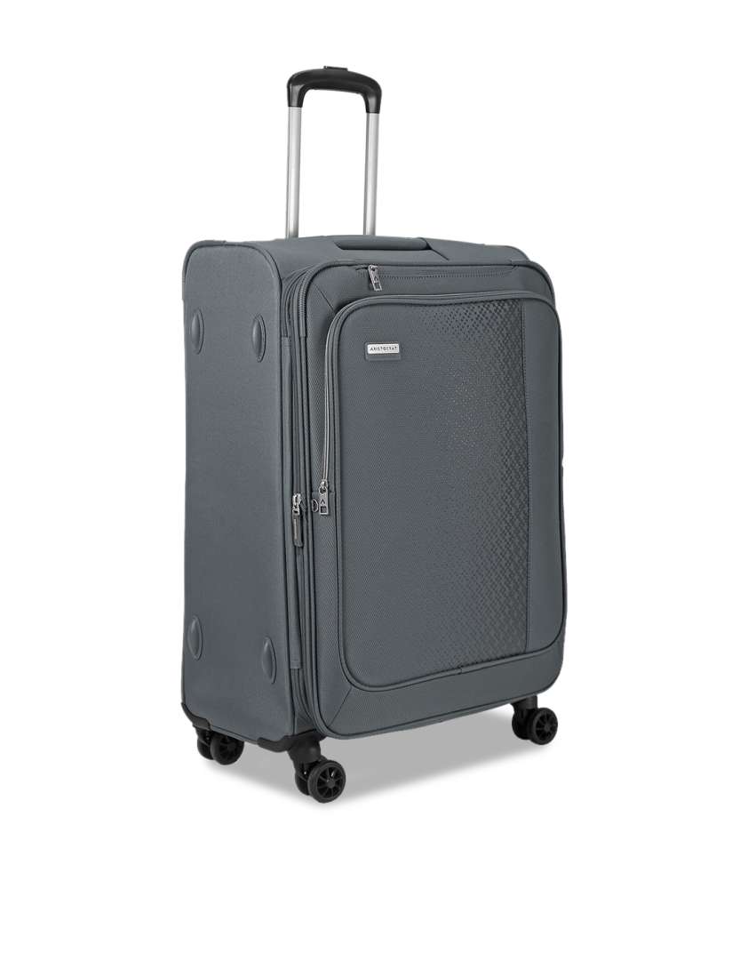 Buy Aristocrat Sonata Plus Star Exp Textured Soft Sided Large Trolley Suitcase Trolley Bag for Unisex 21114102 Myntra