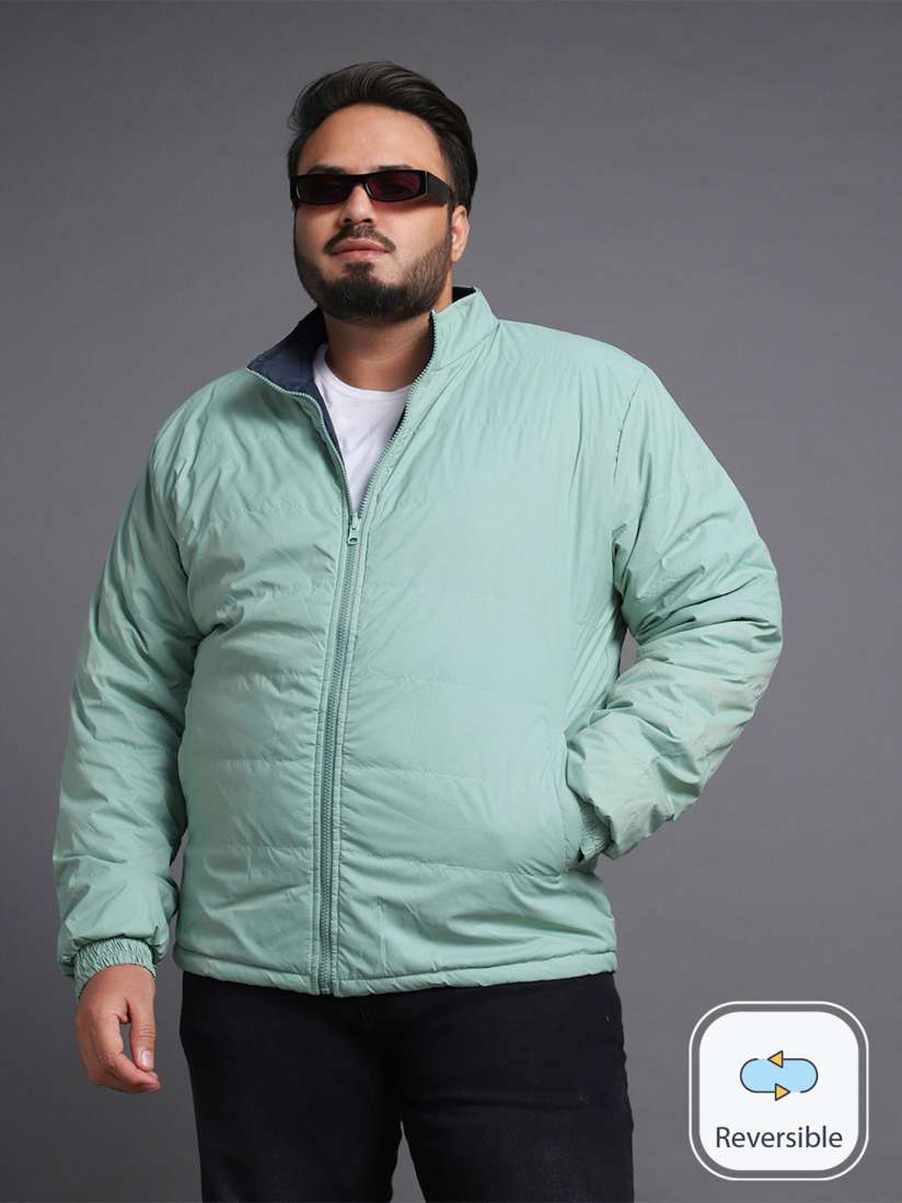 Buy Bewakoof Men Plus Size Reversible Puffer Jacket Jackets for Men 21116992 Myntra