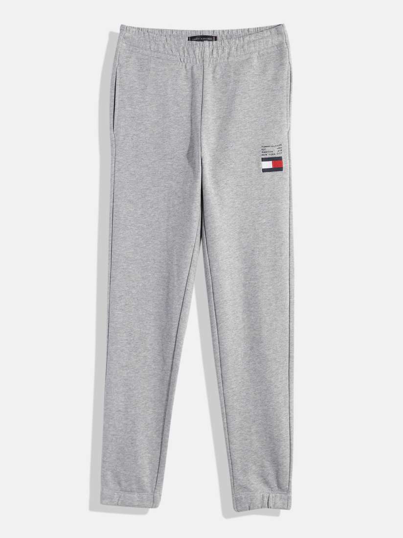 Buy Tommy Hilfiger Boys Mid-Rise Organic Cotton Sweat Joggers With
