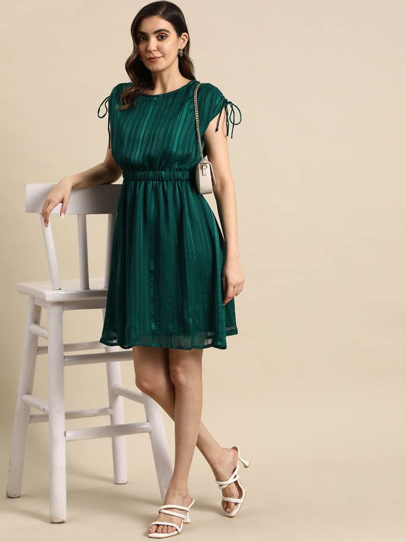 Buy all about you Striped Blouson Dress Dresses for Women 21120126 Myntra