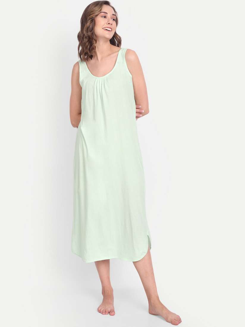 Buy BLAZON Scoop Neck Durable Pure Cotton Nighty Slip Slips for Women 21120752 Myntra