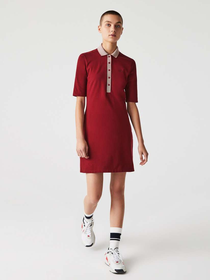 Buy Lacoste Shirt Collar T shirt Dress Dresses for Women 21120912 Myntra