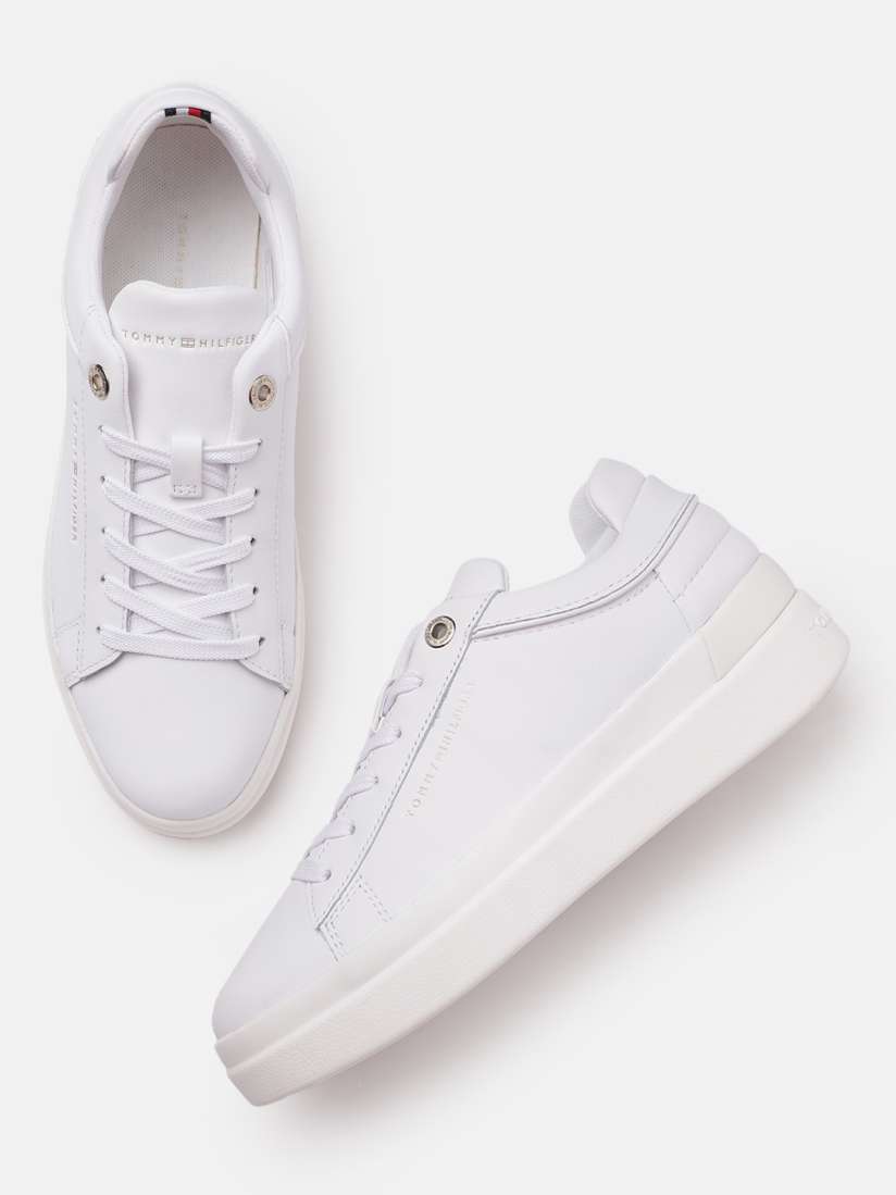 Buy Tommy Hilfiger Women Leather Sneakers Casual Shoes for Women 21122174 Myntra