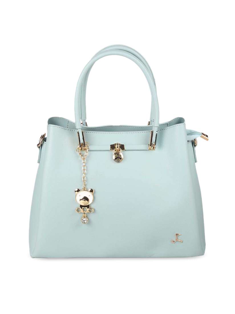 Buy Mochi Blue PU Structured Handheld Bag Handbags for Women 21123510 Myntra