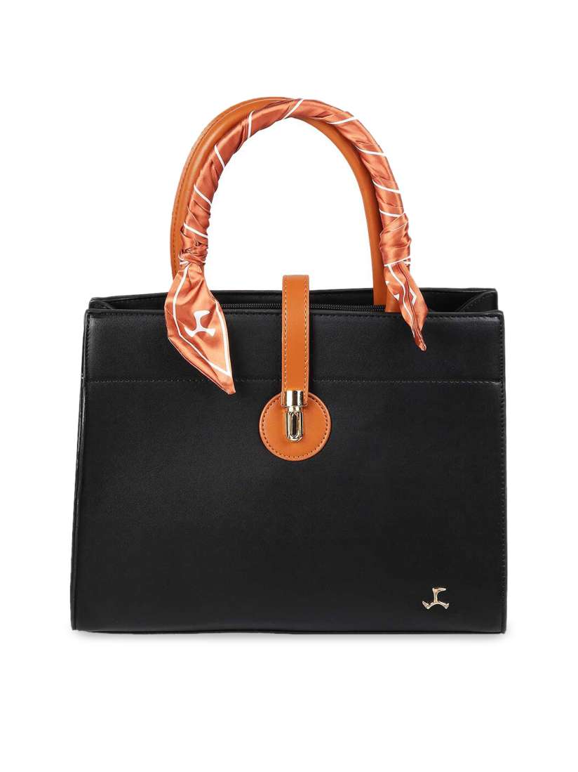 Buy Mochi Black PU Structured Handheld Bag Handbags for Women 21123548 Myntra