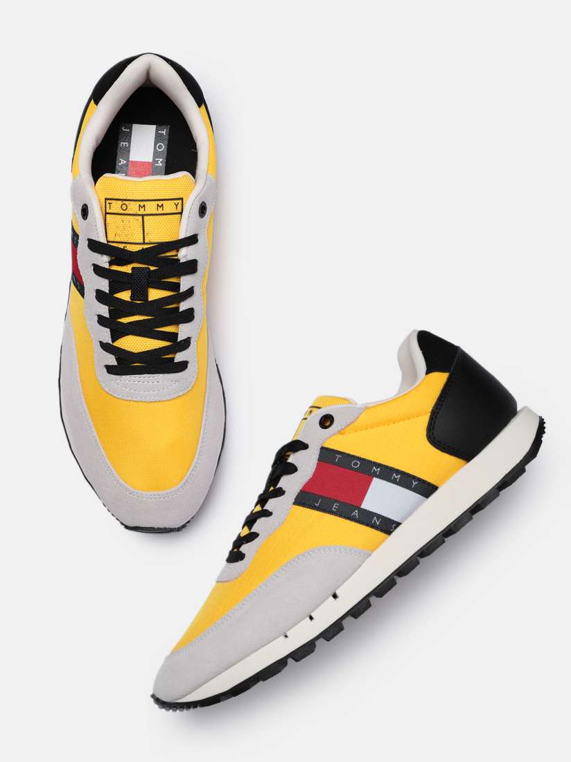 Yellow tommy hilfiger sneakers on sale