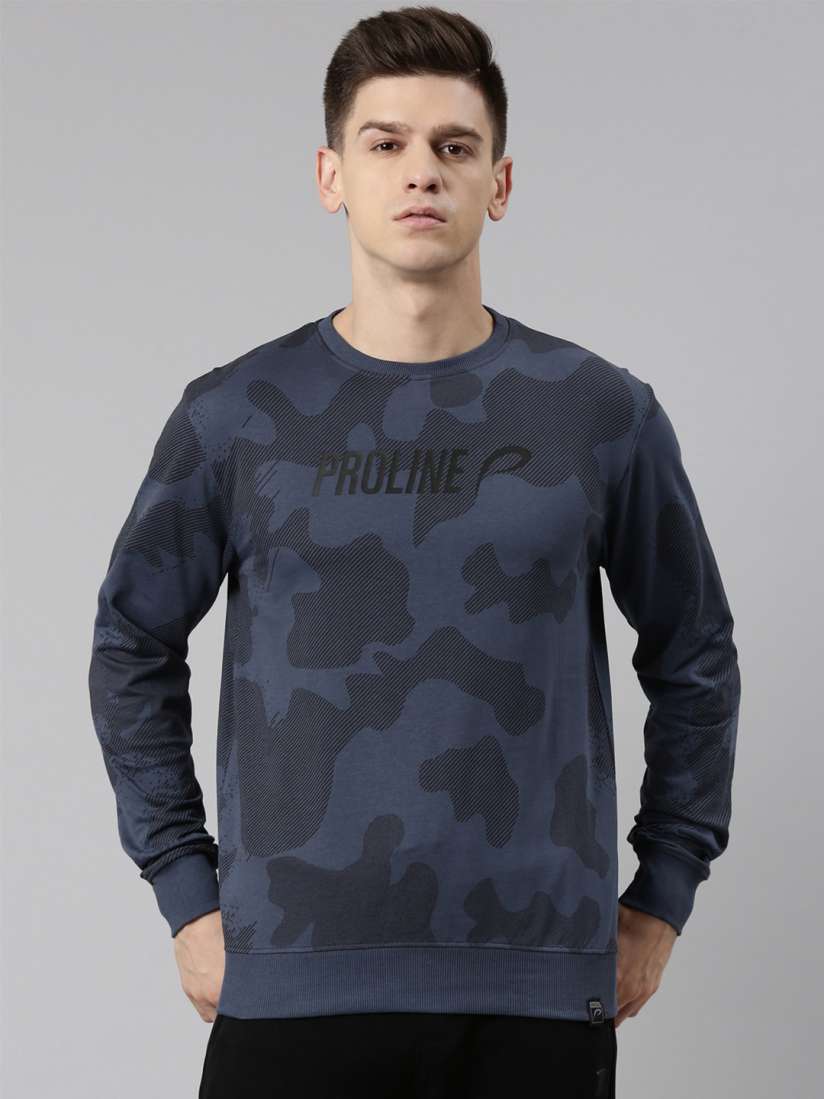 Buy Proline Active Men Cotton Printed Sweatshirt Sweatshirts for Men 21124798 Myntra