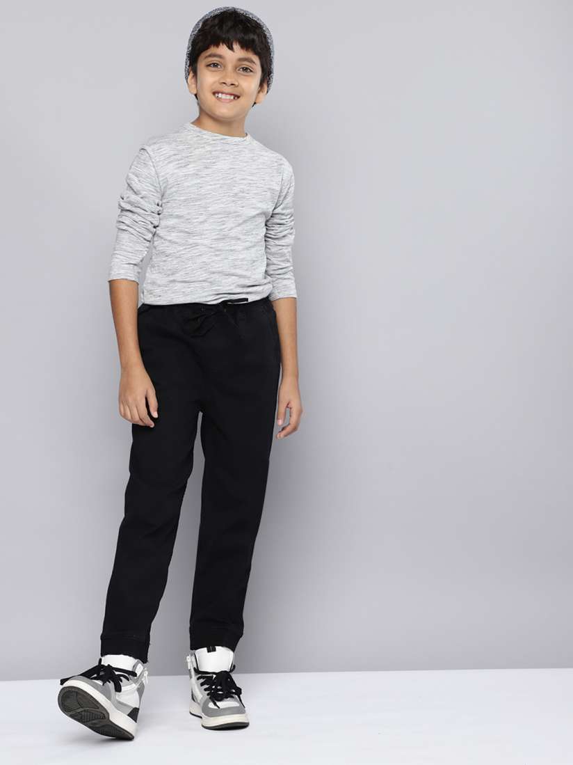 Boys black jogger jeans online