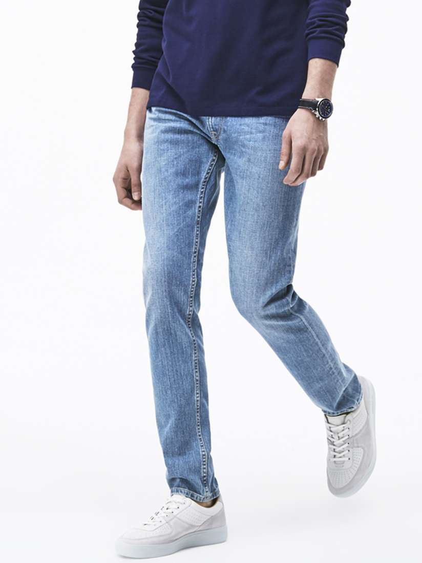 Buy Lacoste Men Blue Slim Fit Mid Rise Clean Look Stretchable Jeans Jeans for Men 2112799 Myntra