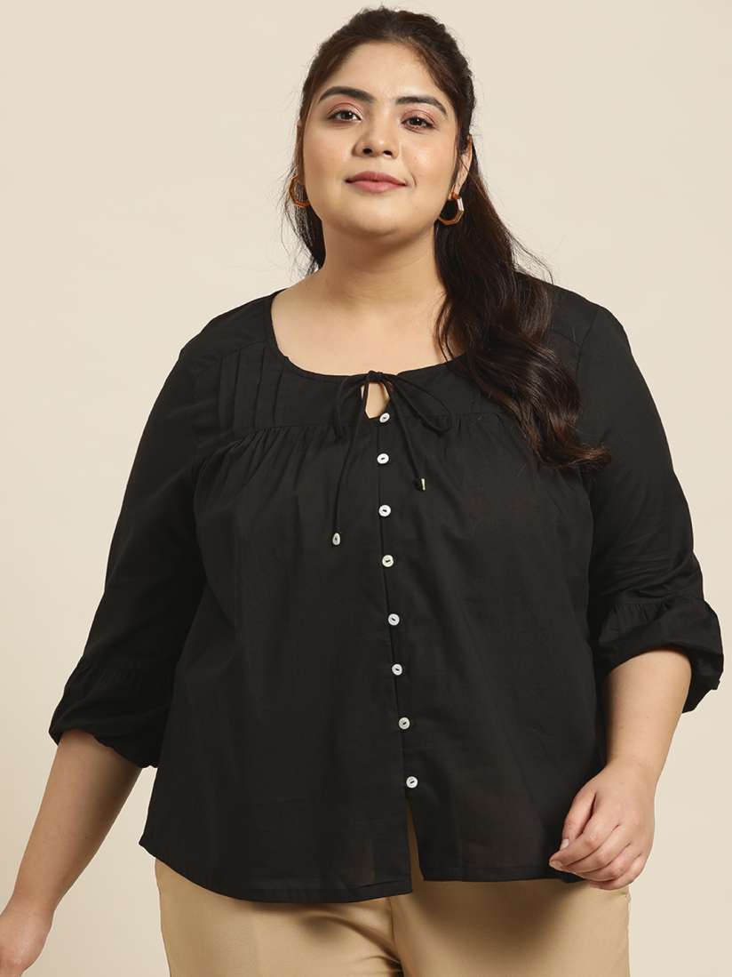 Myntra plus size tops outlet