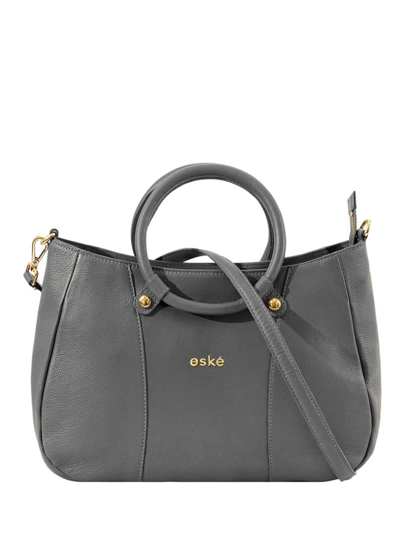 Buy Eske Leather Structured Handheld Bag Handbags for Women 21135012 Myntra