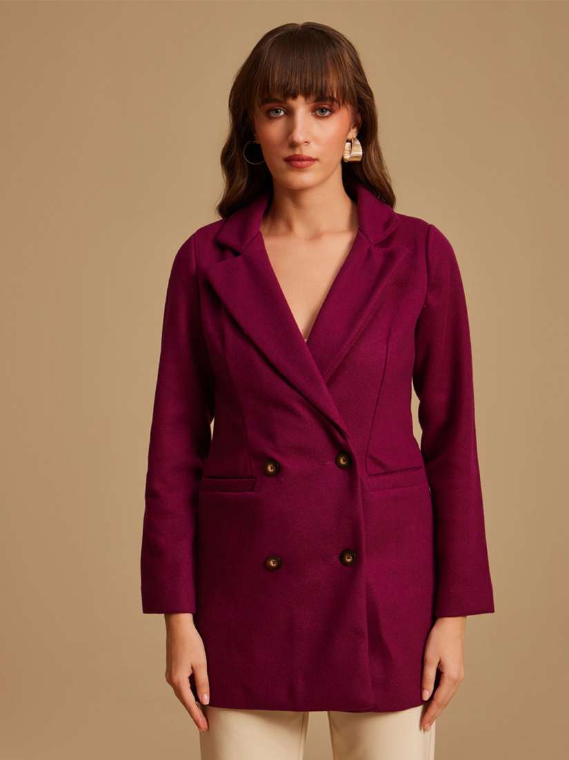 Buy Kazo Women Double Breasted Over Coat Coats for Women 21136152 Myntra