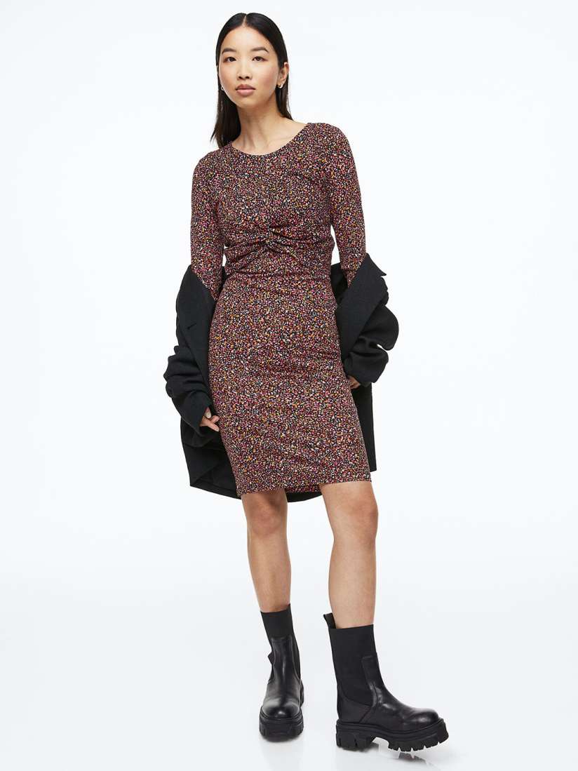 Buy H M Mama Knot Detail Nursing Dress Dresses for Women 21140692 Myntra