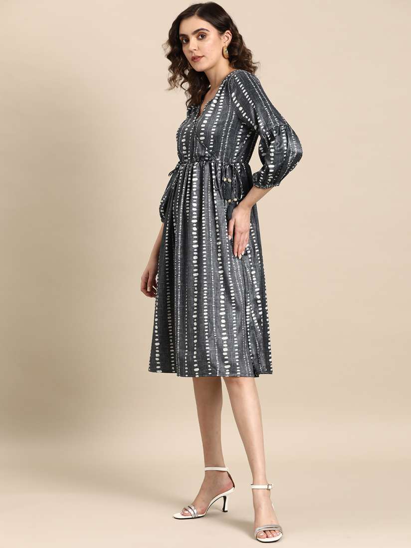 Buy all about you Printed Wrap Dress Dresses for Women 21144630 Myntra