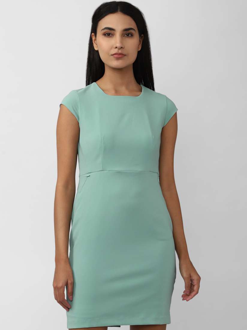 Buy Van Heusen Woman Solid Sheath Dress Dresses for Women 21146240 Myntra